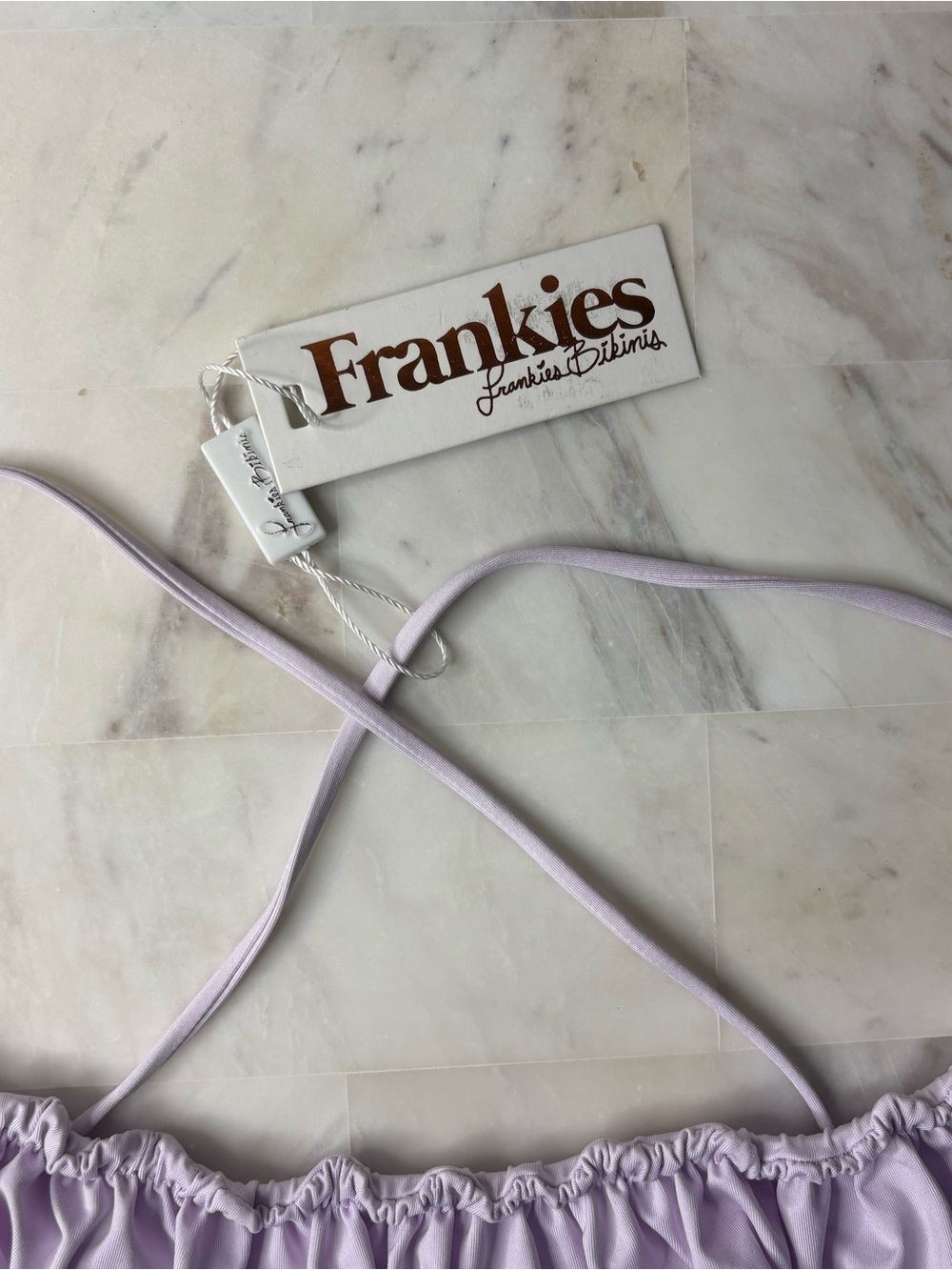 Frankies Bikinis dreamy bandeau bikini top lilac purple - Picture 3 of 6